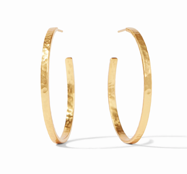 Julie Vos Crescent Hoop - Gold