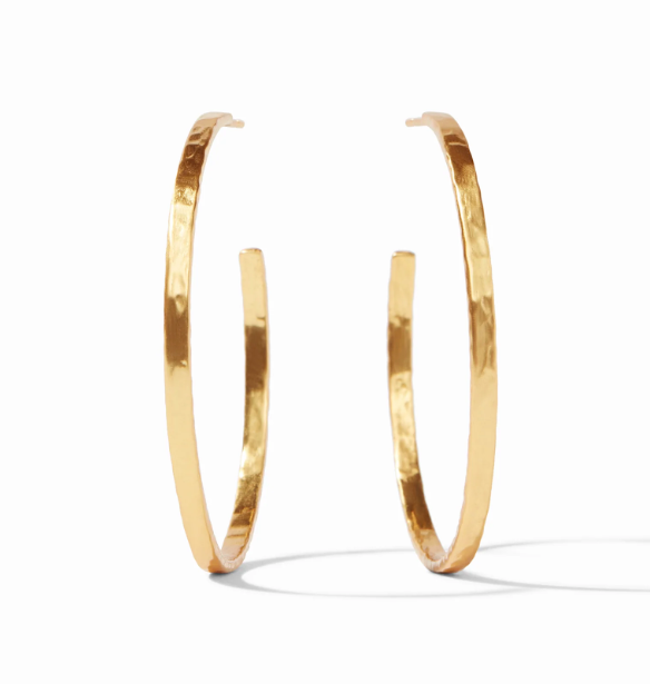 Julie Vos Crescent Hoop - Gold