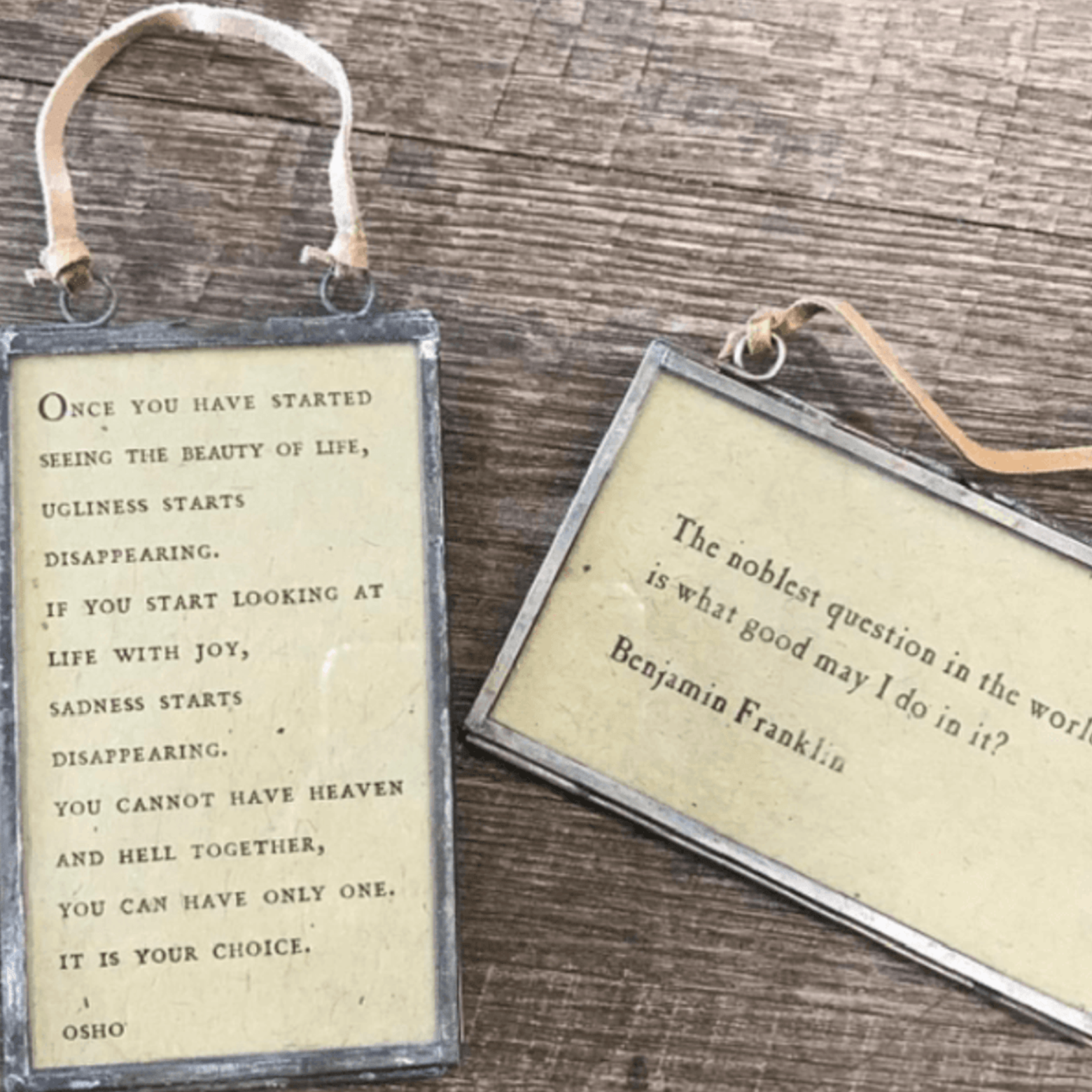 Zinc Glass Mini Frame