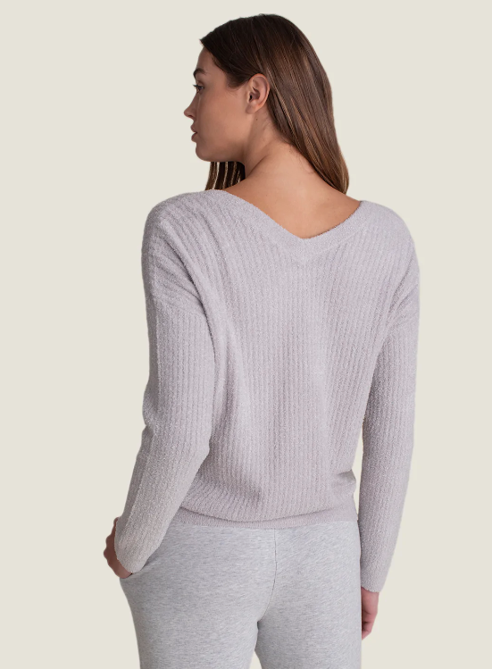 Barefoot Dreams CozyChic Lite V-Neck Button Cardigan - Final Sale 25% off in cart