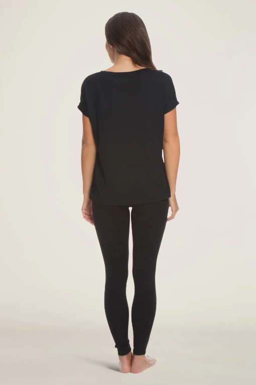Barefoot Dreams Malibu Collection Modal Boxy V-neck Tee - Final Sale 30% off in cart