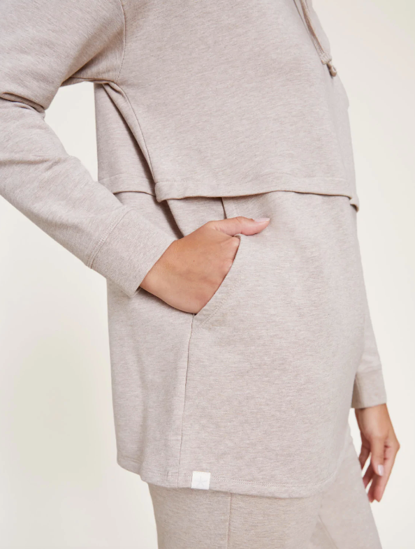 Barefoot Dreams Malibu Collection Fleece Luxe Lounge Anorak Sweatshirt - Final Sale 30% off in cart