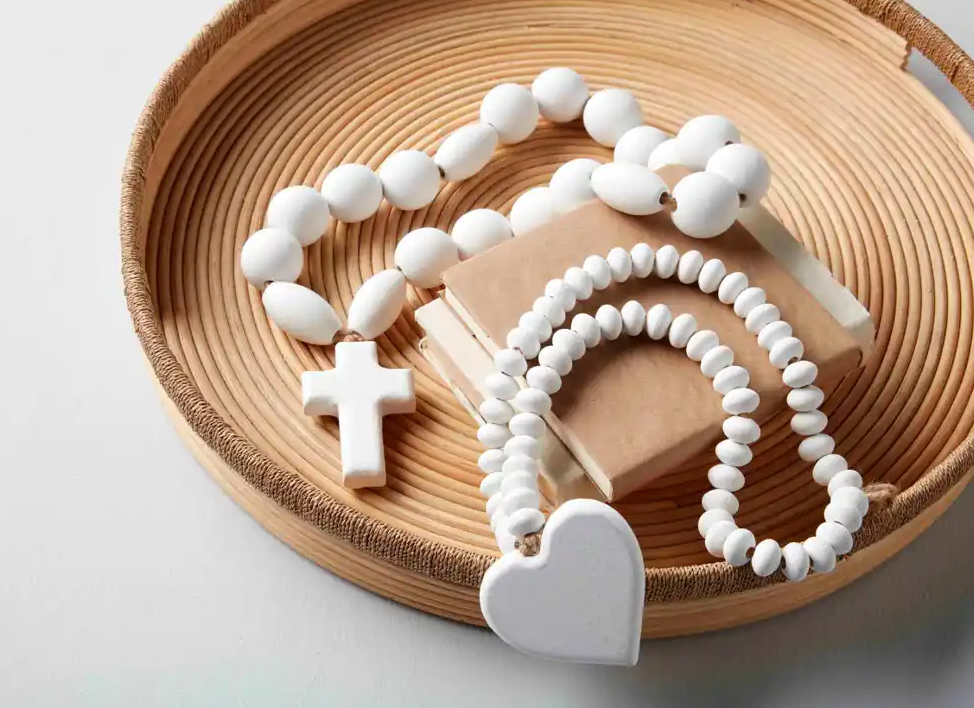 White Bead Decor