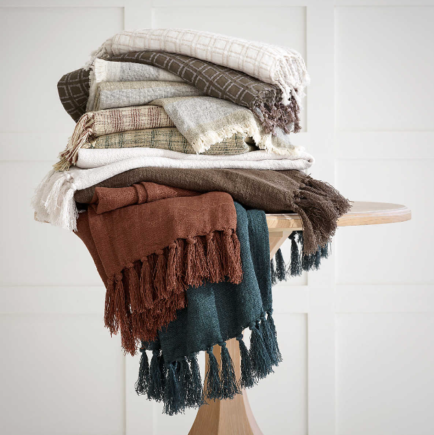 Evelyn Linen Throw - Final Sale 40% off in cart