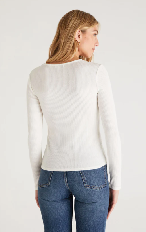 Z Supply Damali Shirred Rib Top - Final Sale 50% off in cart