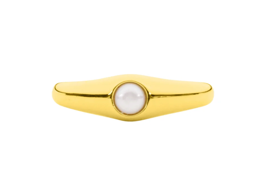 Pearl Signet Ring