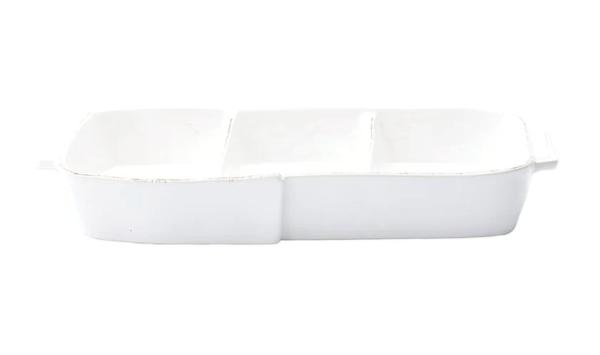 Vietri Lastra Melamine Three-Part Server
