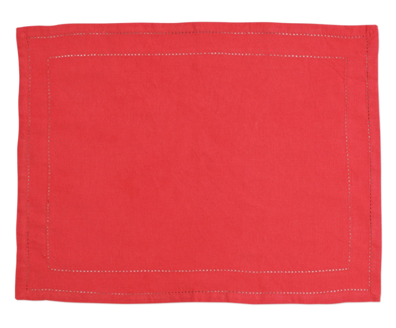 Vietri Cotone Linens Placemats with Double Stitching - Set of 4