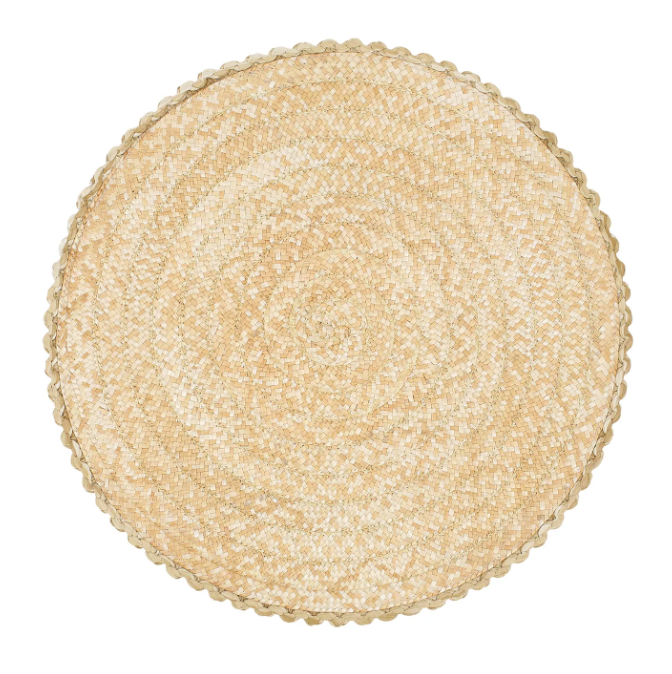 Vietri Florentine Straw Round Placemats - Set of 4 - Final Sale 40% off in cart