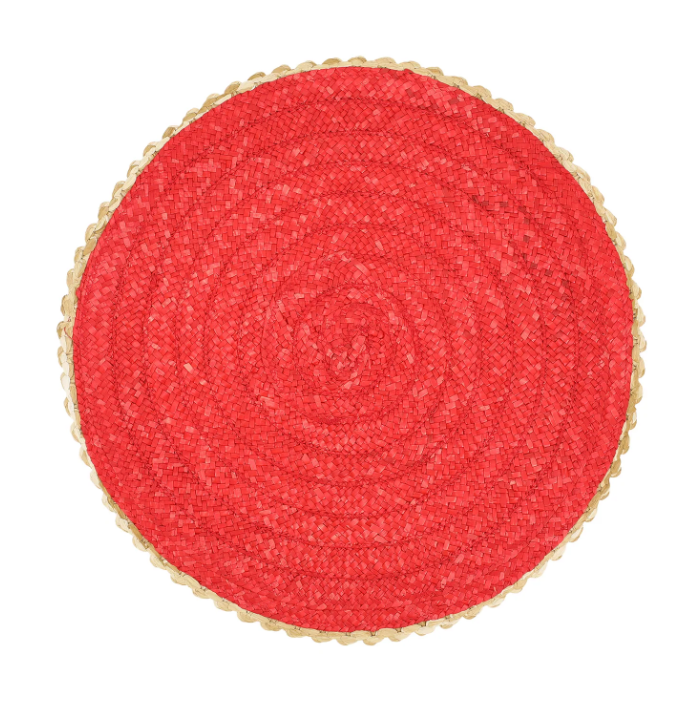 Vietri Florentine Straw Round Placemats - Set of 4 - Final Sale 40% off in cart