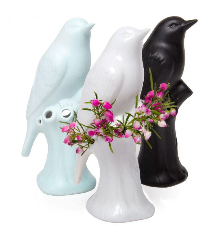 Porcelain Bird Vase