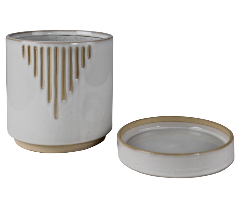 Amos Planter with Saucer - Final Sale 40% off in cart