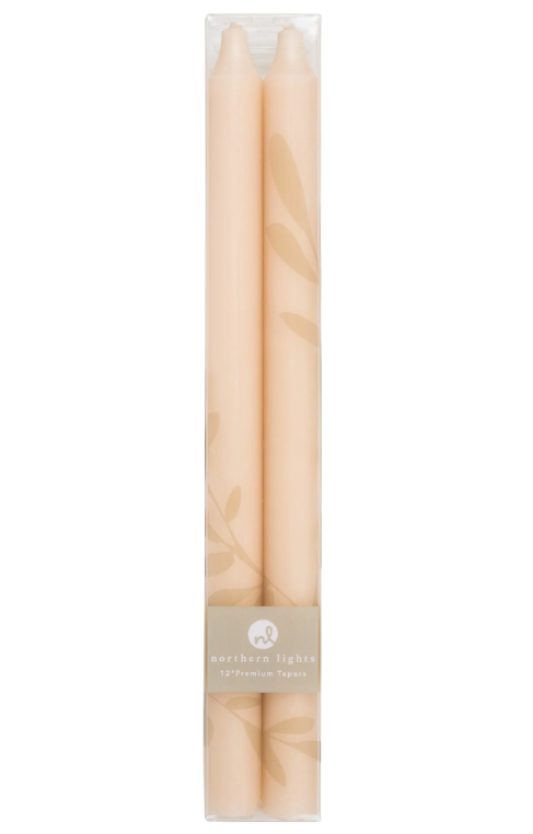 12" Taper Candles - 2 Pack - Final Sale 40% off in cart