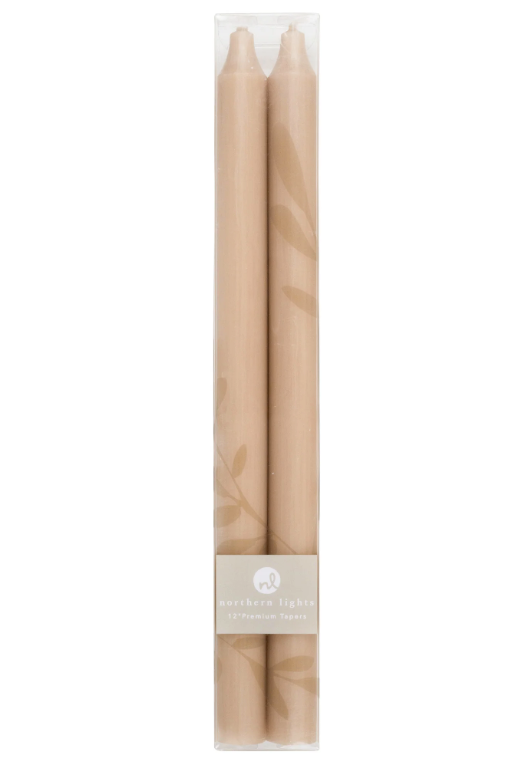 12" Taper Candles - 2 Pack - Final Sale 40% off in cart