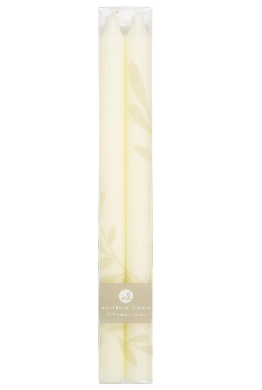 12" Taper Candles - 2 Pack - Final Sale 40% off in cart