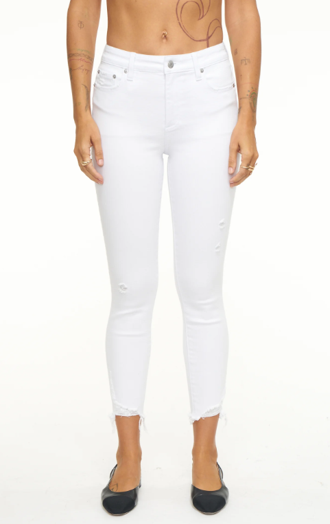 Pistola Audrey Mid Rise Skinny Crop - Seashell Vintage - Final Sale 20% off in cart