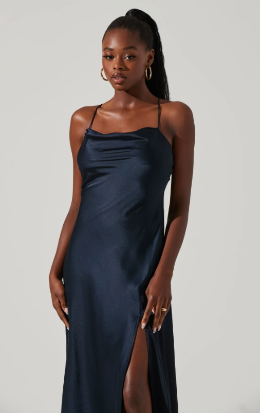 Gaia Solid Midi Dress