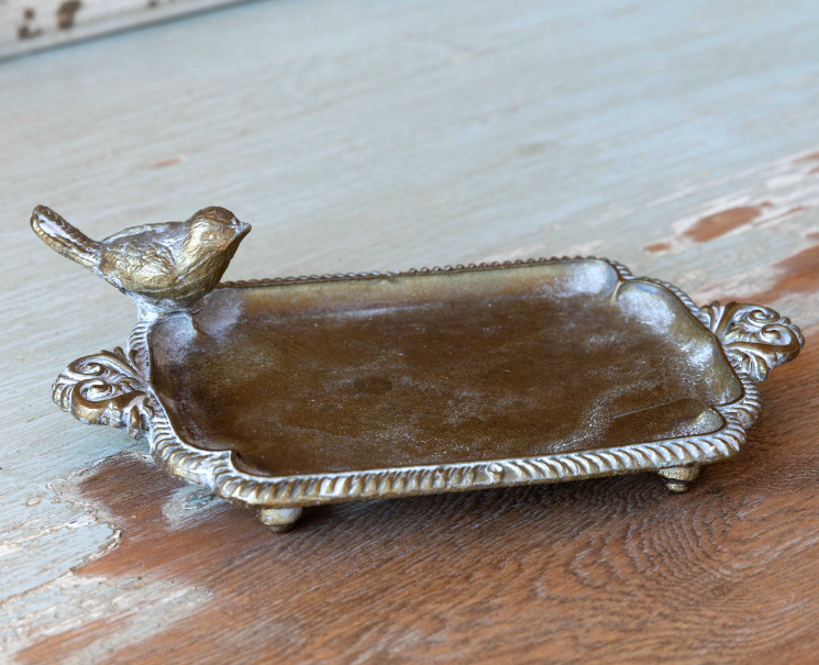 Brass Bird Soap Dish