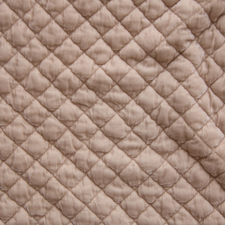 Silk Velvet Quilted Coverlet