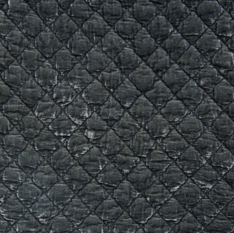 Silk Velvet Quilted Coverlet