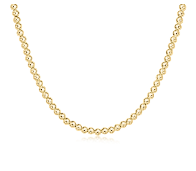 E Newton Choker Classic Gold Bead