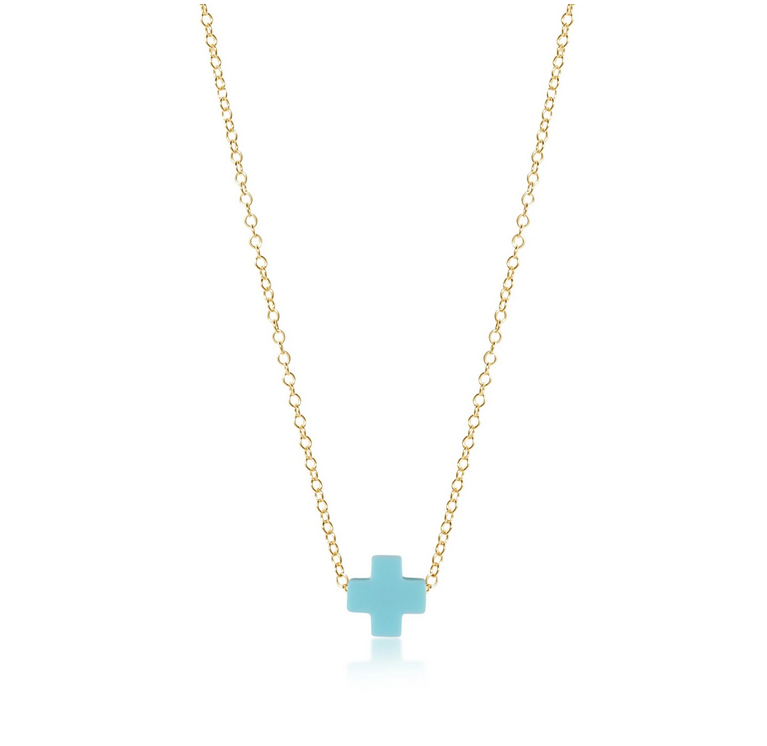 E Newton egirl 14" Signature Cross Necklace