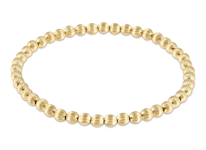 E Newton Dignity Gold Bead Bracelet