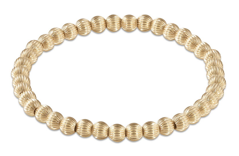 E Newton Dignity Gold Bead Bracelet