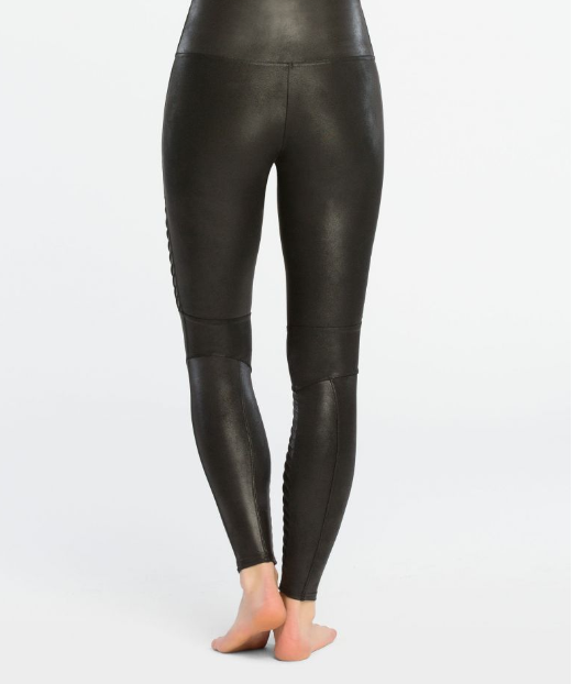 SPANX Faux Leather Moto Leggings
