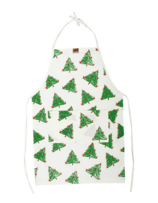 Vietri Siciliano Linens Holiday Tree Children's Apron