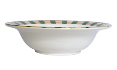 Vietri Old St. Nick Rimmed Large Bowl - Santa in Chimney