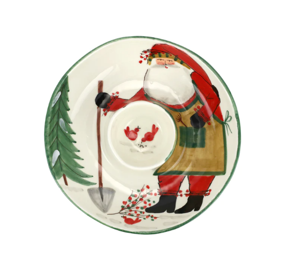 Vietri Old St. Nick Chip and Dip