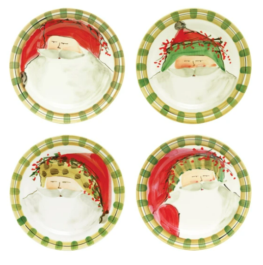 Vietri Old St. Nick Assorted Dinner Plates - Sold Individually