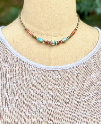 Inspire Designs Dusty Rose Necklace - Final Sale