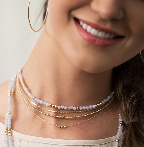 E Newton 16" Necklace Joy - Gold