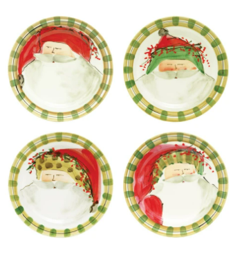 Vietri Old St. Nick Assorted Round Salad Plates - Sold Individually