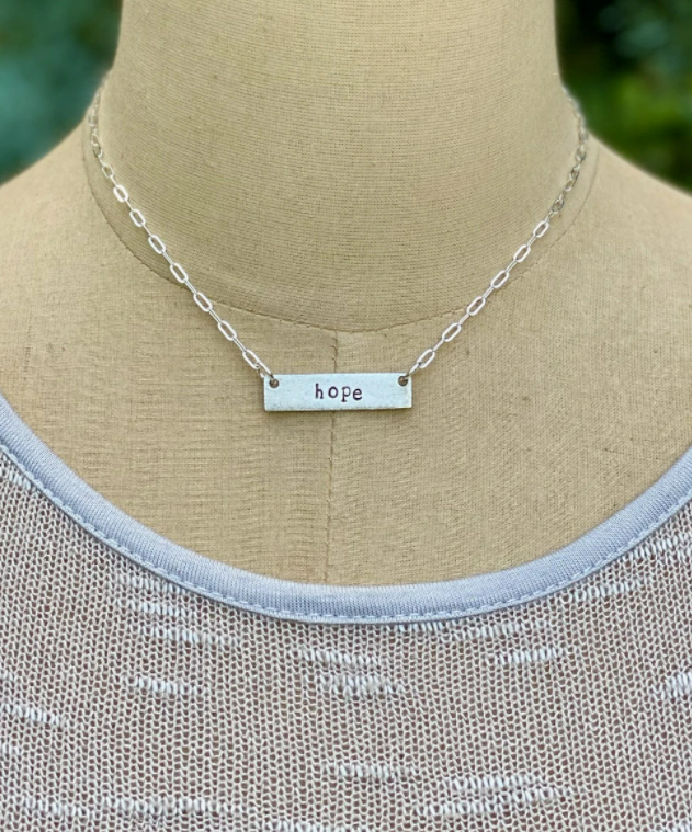 Inspire Designs Inspired Bar Necklace - Hope - Final Sale
