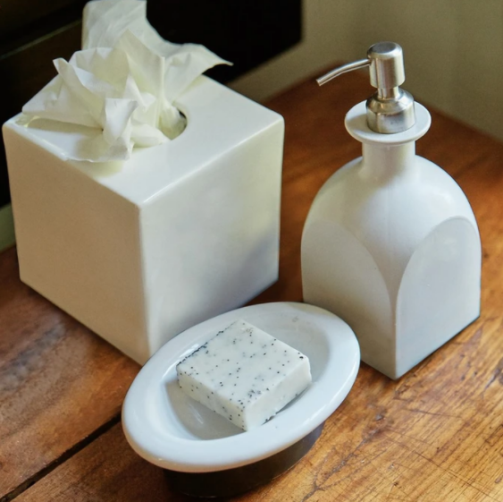 Jan Barboglio Ceramica Blanca Soap Pump
