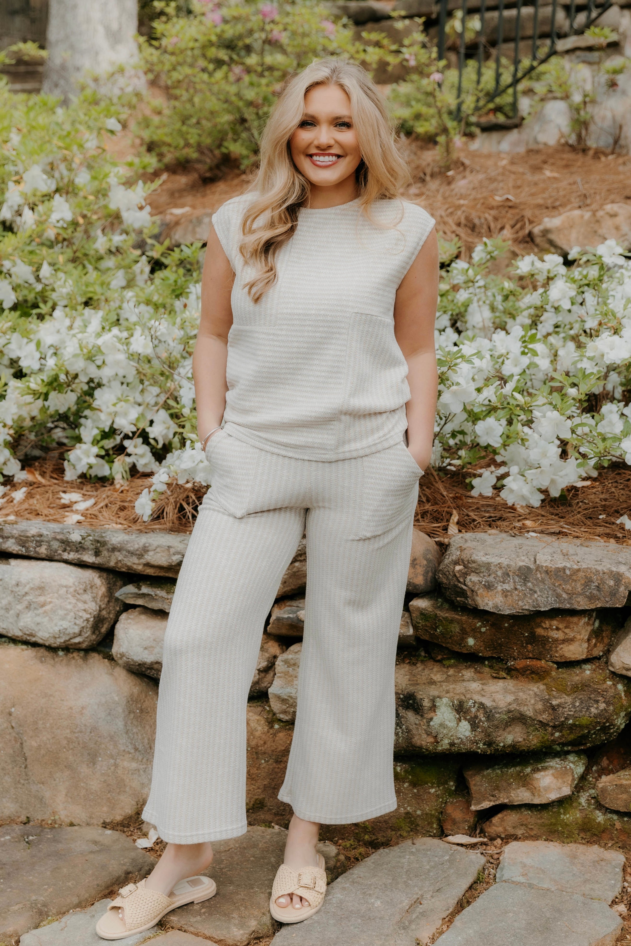 Erin Drop Shoulder Striped Top
