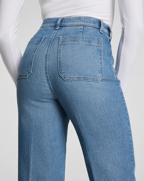 SPANXshape Authentic 360 Easy Flare Jeans with Patch Pockets