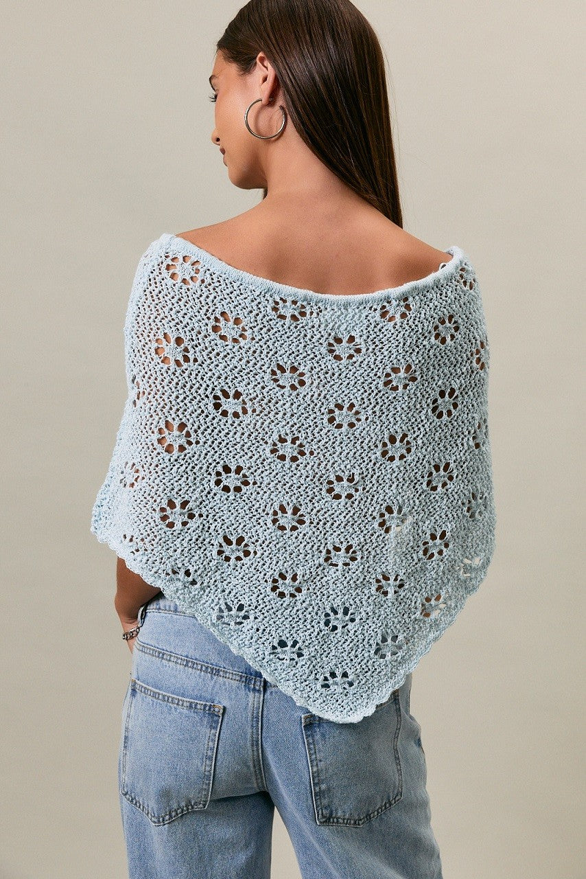 The Garden Party Crochet Poncho