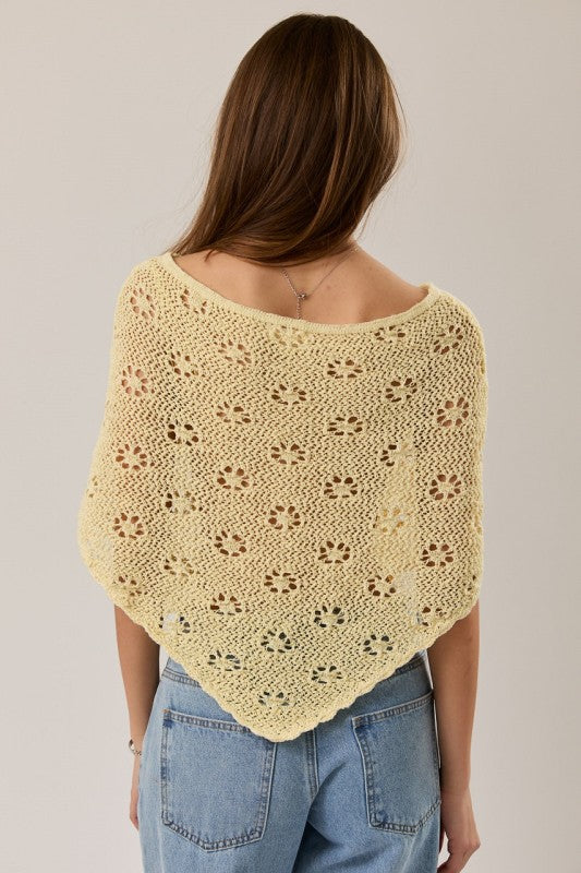 The Garden Party Crochet Poncho