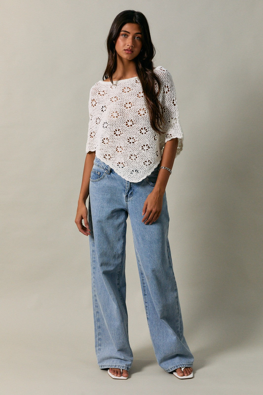 The Garden Party Crochet Poncho