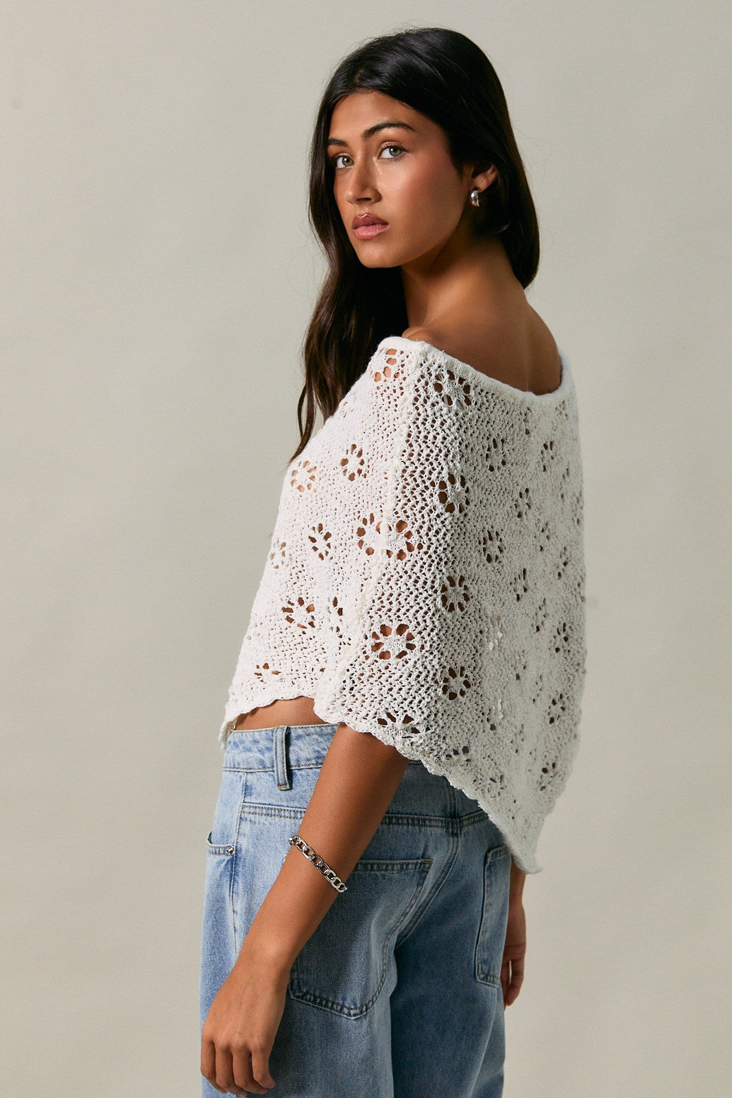 The Garden Party Crochet Poncho