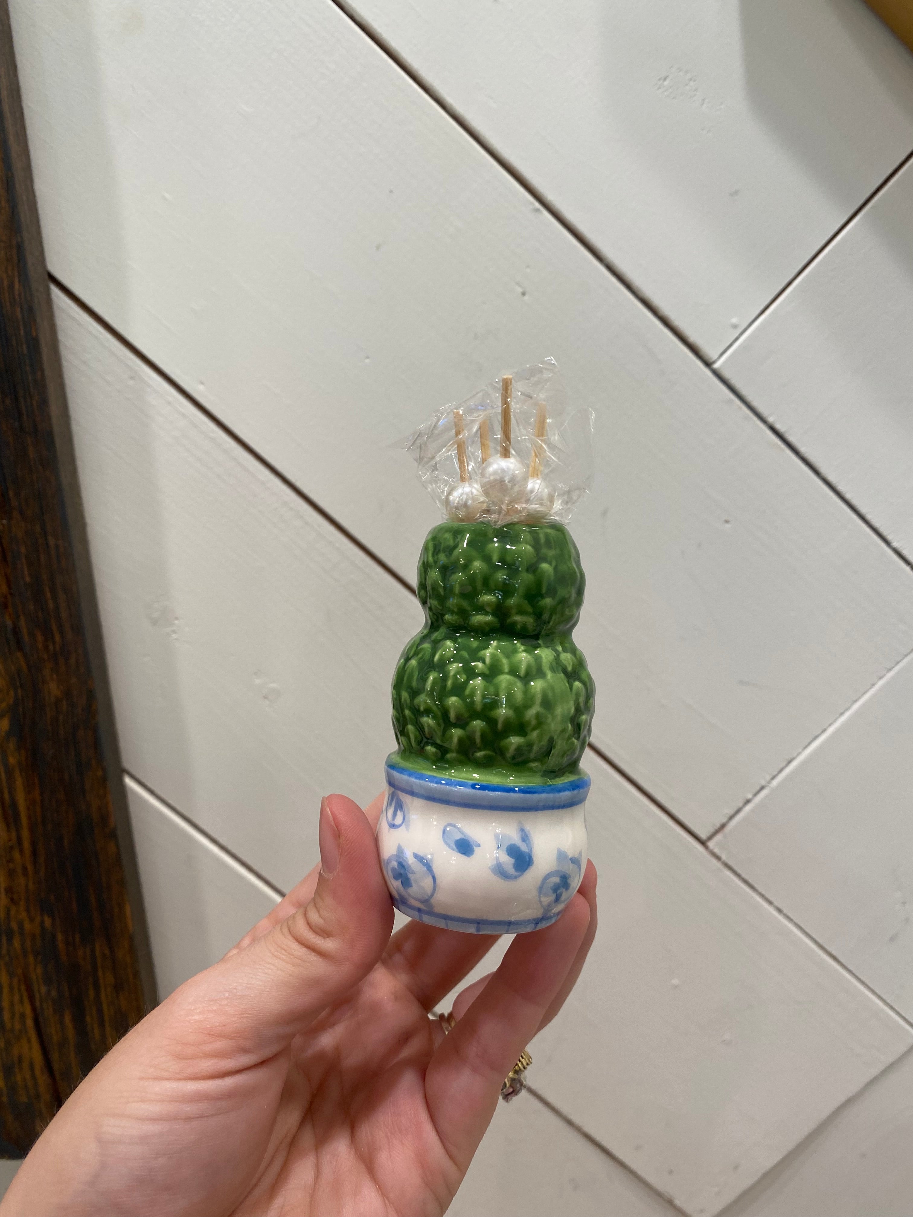 Topiary Toothpick Caddy Sets