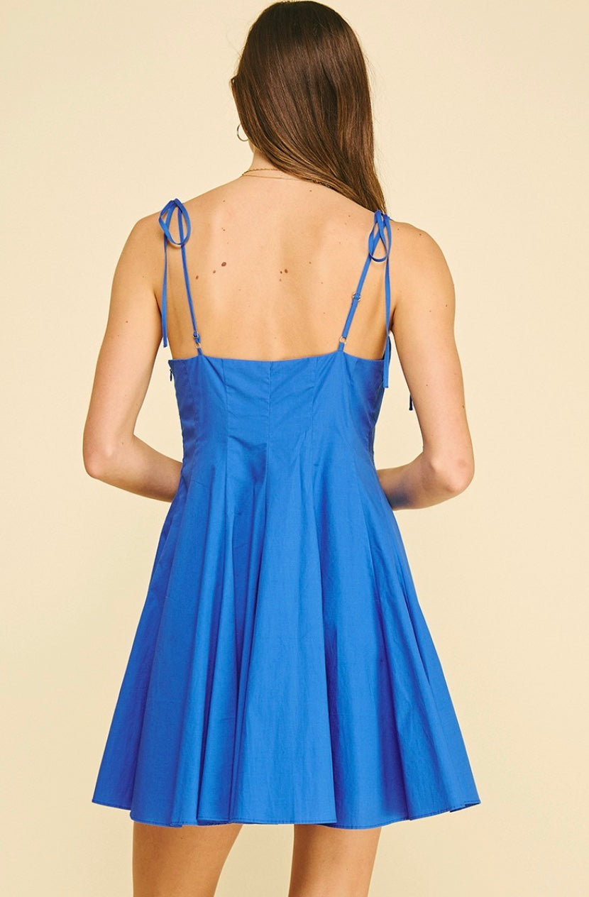 The Monaco Blue Mini Dress