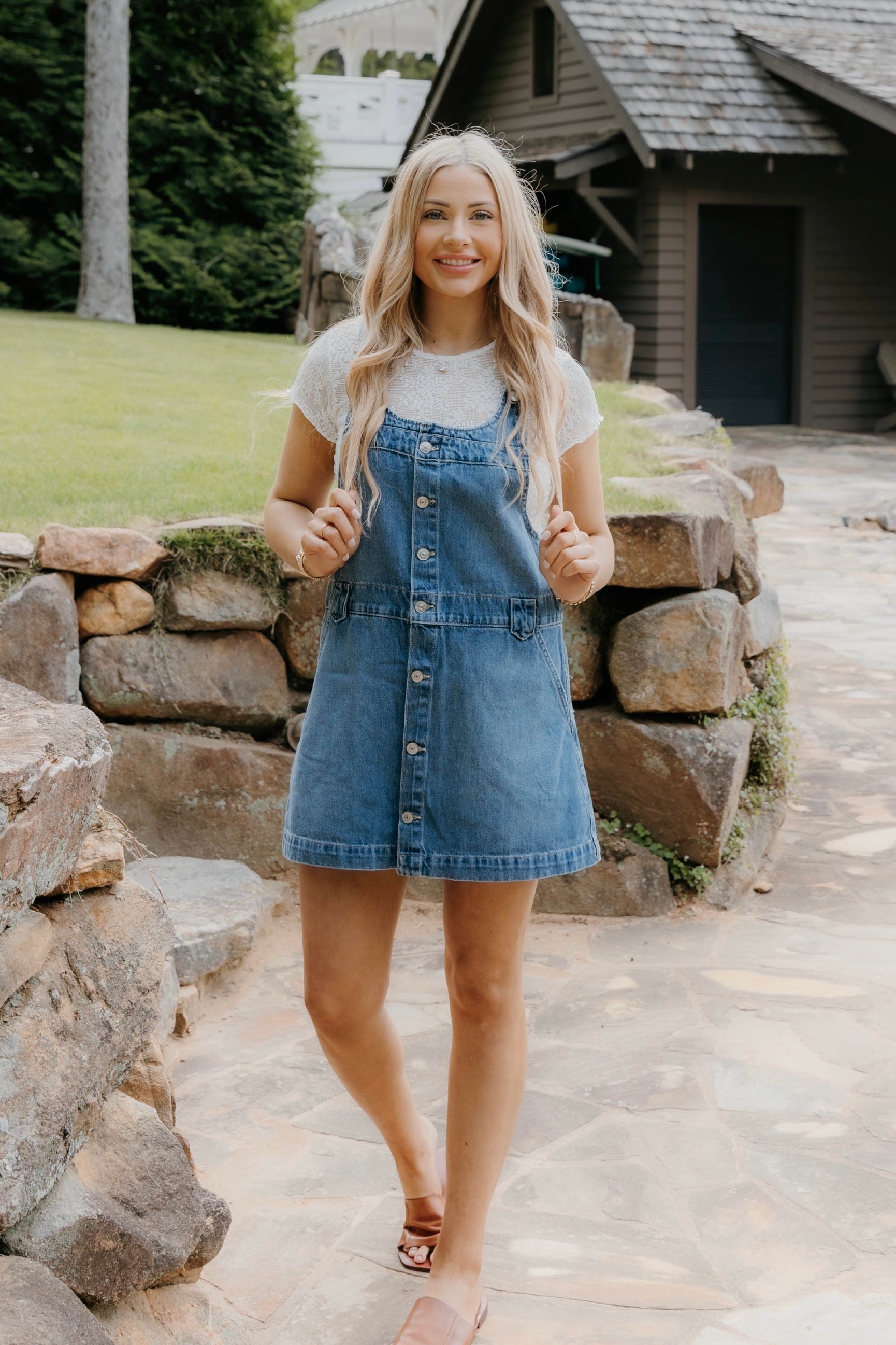 Free People Ready To Go Lace Tee