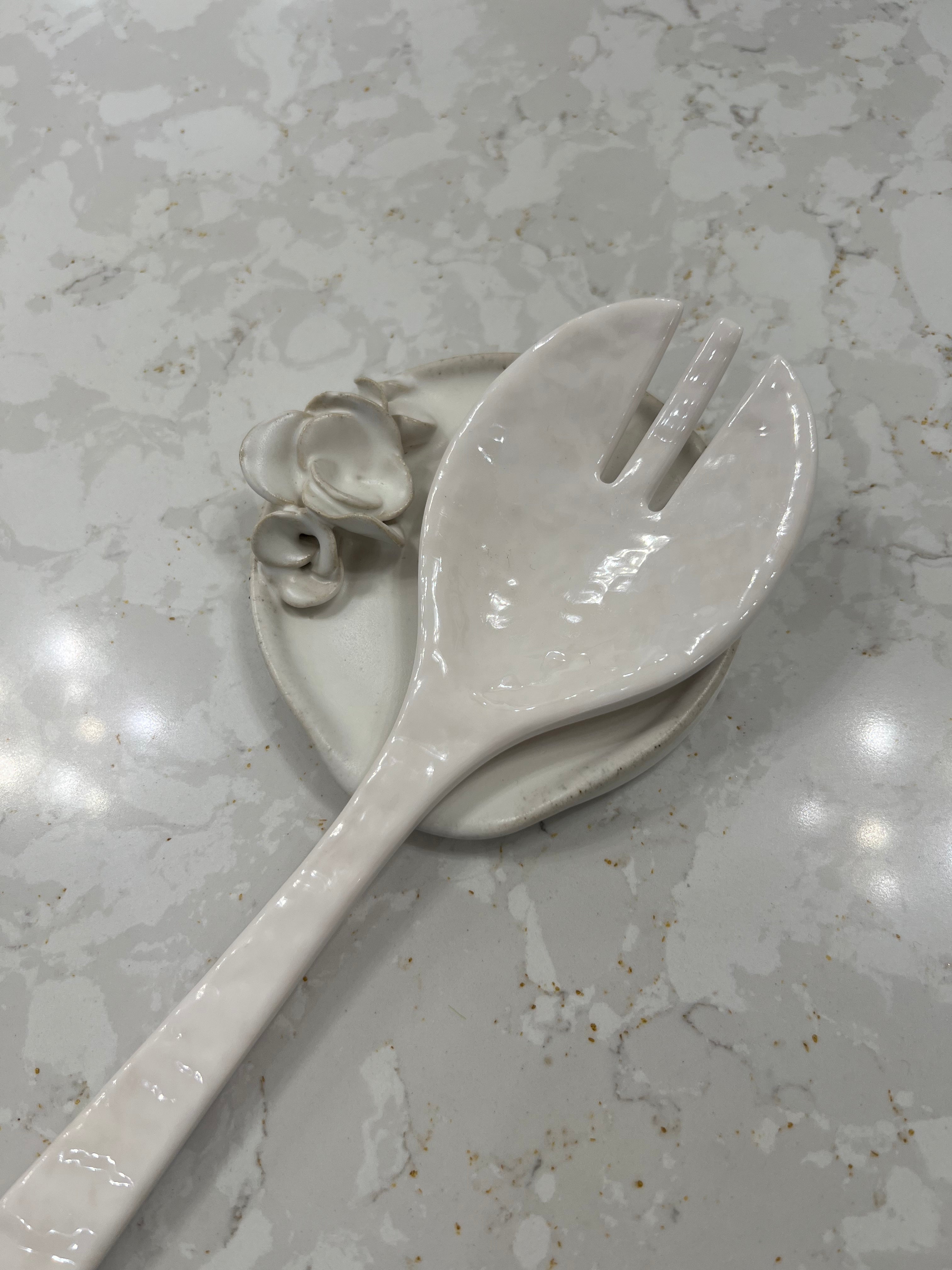 Rosette Spoon Rest / Trinket Dish - Alex Clay Original
