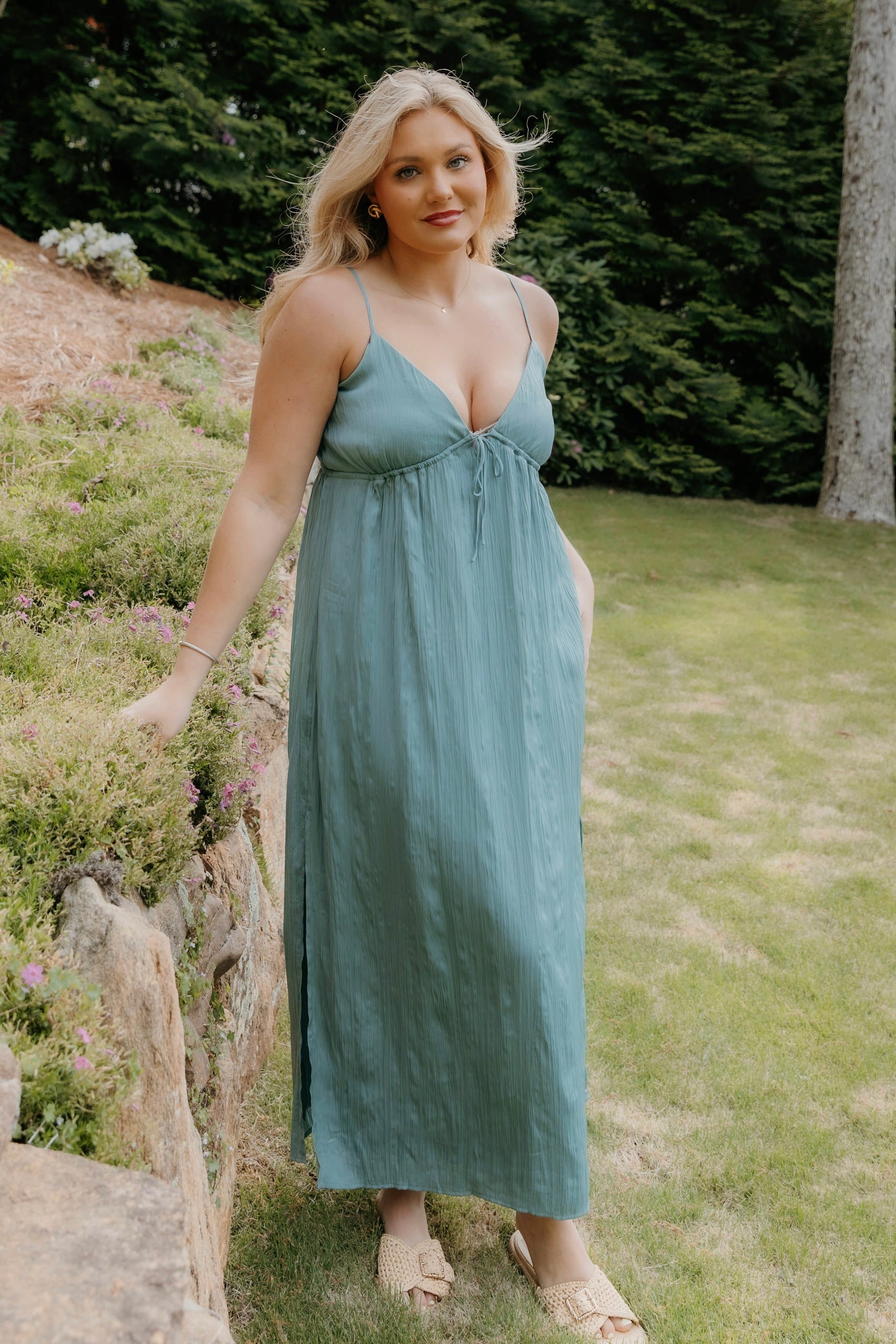 Z Supply Manon Satin Maxi Dress Z Supply Manon Satin Maxi Dress