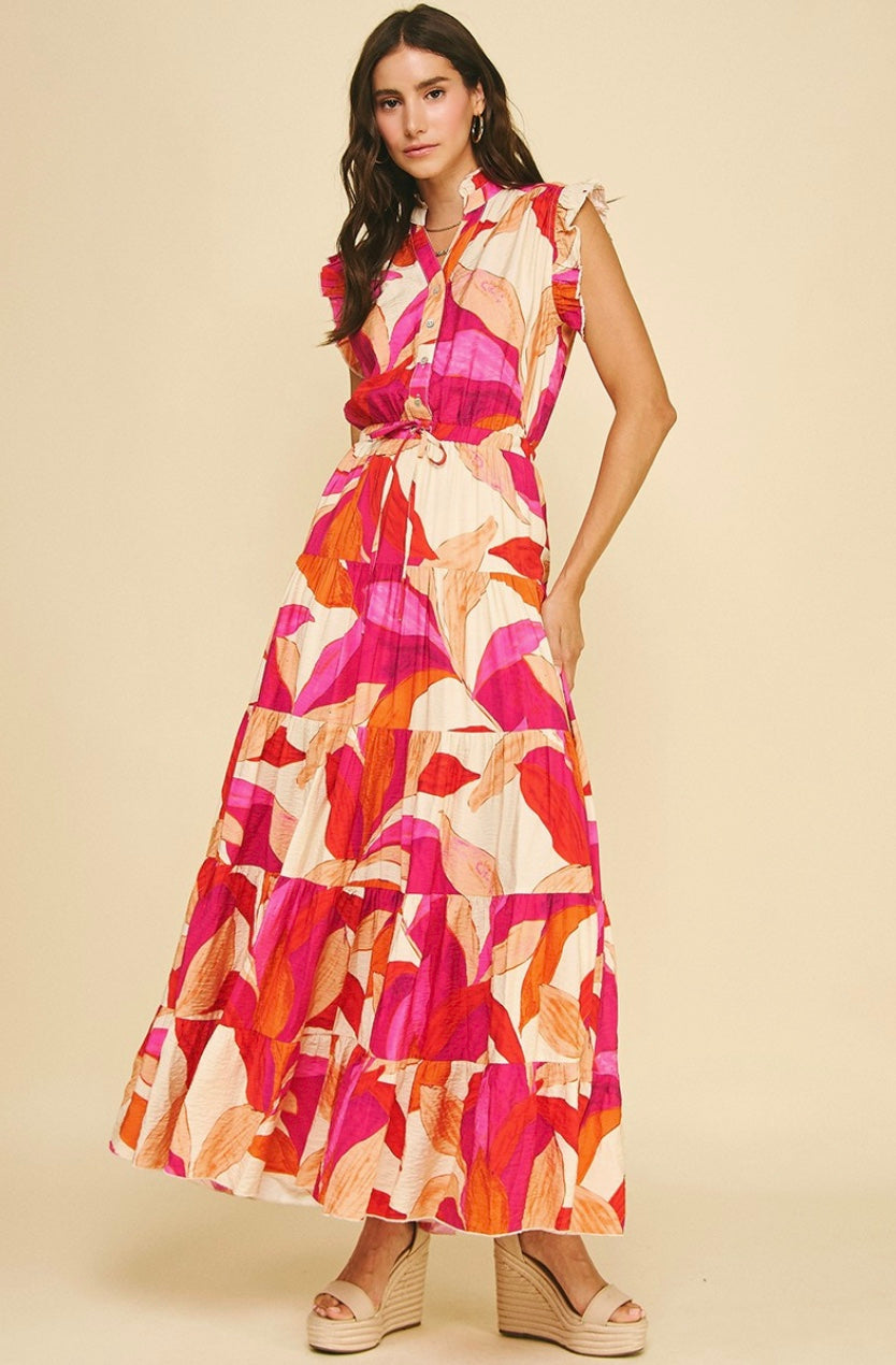 The Marlowe Botanical Maxi Dress